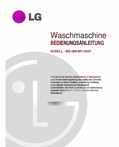 Bedienungsanleitung LG WD-1045F Waschmaschine