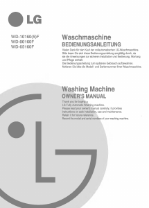 Bedienungsanleitung LG WD-10160F Waschmaschine