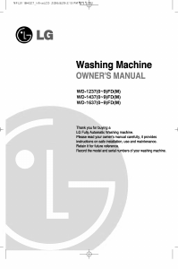 Manual LG WD-14370FD Washing Machine