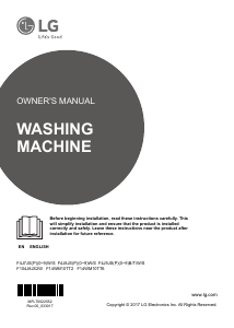 Manual LG F14WM10TT2 Washing Machine