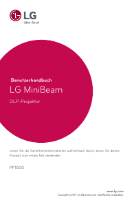 Bedienungsanleitung LG PF1500 MiniBeam Projektor