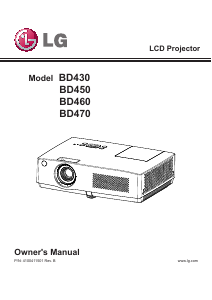 Manual LG BD470 Projector