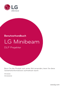 Bedienungsanleitung LG PA1000 MiniBeam Projektor