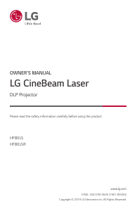 Manual LG HF80LSR CineBeam Laser Projector