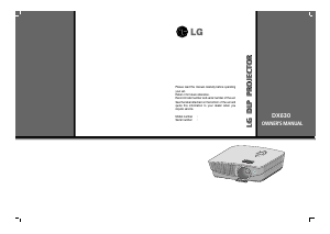 Manual LG DX630-JD Projector