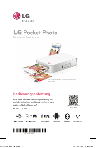 Bedienungsanleitung LG PD221 Pocket Photo Fotodrucker