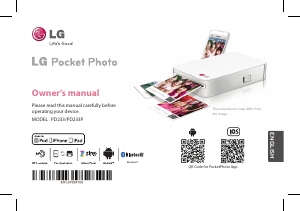 Manual LG PD233 Pocket Photo Photo Printer