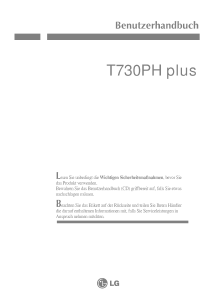 Bedienungsanleitung LG T730PHP Monitor