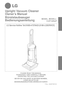 Manual LG V-UP142NJP Vacuum Cleaner