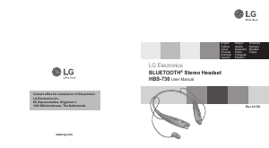 Manual LG HBS-730 Auscultador com microfone