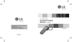 Manual de uso LG HBM-290 Headset