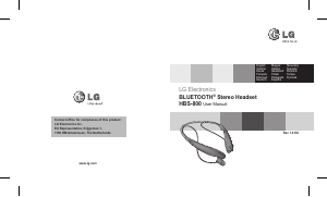 Bruksanvisning LG HBS-800 Headset