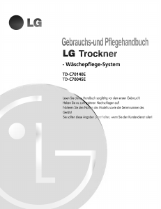 Bedienungsanleitung LG TD-C70140E Trockner