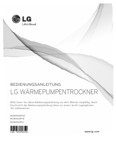 Bedienungsanleitung LG RC8055APZ Trockner
