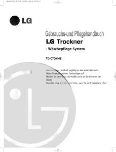 Bedienungsanleitung LG TD-C70040E Trockner