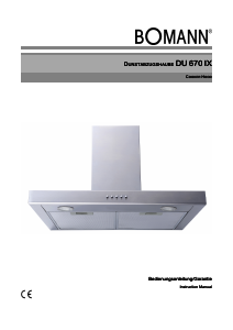 Manual Bomann DU 670 IX Cooker Hood