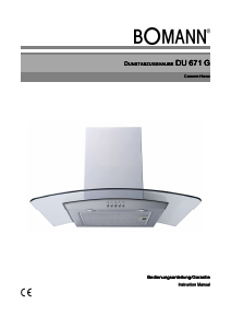 Manual Bomann DU 671 G Cooker Hood