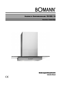 Manual Bomann DU 650.1 G Cooker Hood