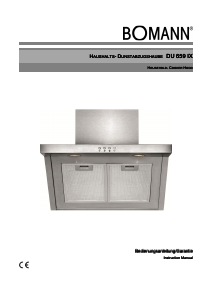 Manual Bomann DU 659 IX Cooker Hood