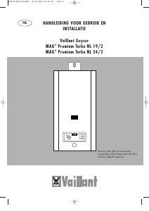 Handleiding Vaillant MAG turbo 19/2 Geiser