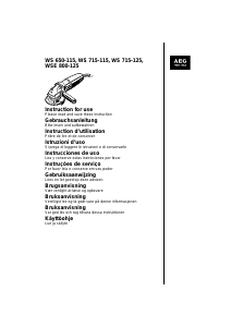Manuale AEG WS 650-115 Smerigliatrice angolare