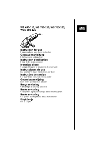 Manuale AEG WS 715-115 Smerigliatrice angolare