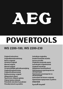 Manual AEG WS 2200-180 Angle Grinder