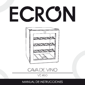 Manual de uso Ecron VE1160 Vinoteca