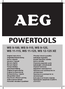 Manual de uso AEG WS 12-125 XE Amoladora angular