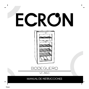 Manual de uso Ecron VE2160 Vinoteca
