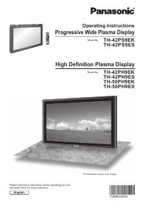 Handleiding Panasonic TH-50PS9ES Plasma televisie