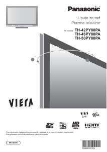 Priručnik Panasonic TH-50PY80PA Viera Plazma televizor
