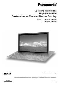 Manual Panasonic TH-65VX100E Plasma Television