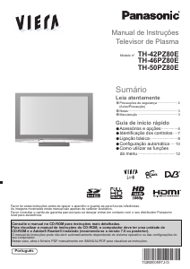 Manual Panasonic TH-50PZ50E Viera Televisor plasma