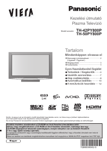 Használati útmutató Panasonic TH-42PY800P Viera Plazmatelevízió