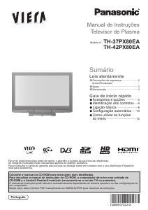 Manual Panasonic TH-42PX80EA Viera Televisor plasma