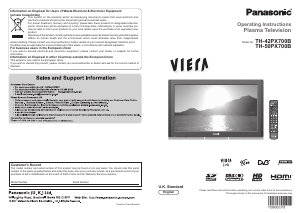 Handleiding Panasonic TH-42PX700B Viera Plasma televisie