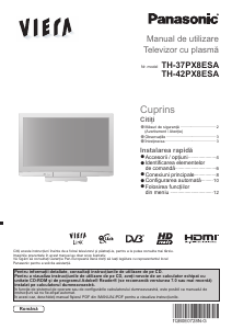 Manual Panasonic TH-42PX8ESA Viera Televizor plasma