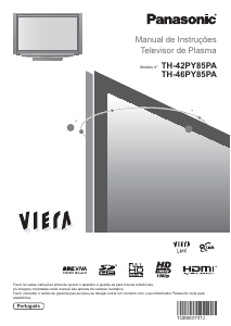 Manual Panasonic TH-46PY85PA Viera Televisor plasma