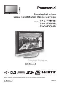 Handleiding Panasonic TH-50PV500B Plasma televisie