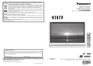 Mode d’emploi Panasonic TH-42PX64EN Viera Téléviseur plasma