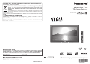 Manuale Panasonic TH-50PV700F Viera Plasma televisore