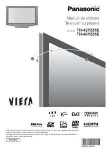 Manual Panasonic TH-46PZ85E Viera Televizor plasma