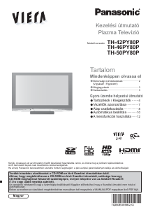 Használati útmutató Panasonic TH-46PY80P Viera Plazmatelevízió