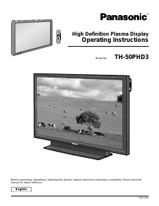 Handleiding Panasonic TH-50PHD3U Plasma televisie