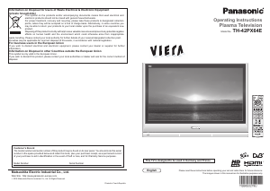 Handleiding Panasonic TH-42PX64E Viera Plasma televisie