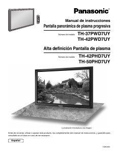Manual de uso Panasonic TH-42PWD7UY Televisor de plasma