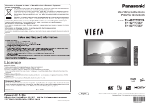 Handleiding Panasonic TH-50PY70EY Viera Plasma televisie