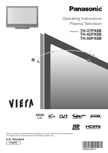 Handleiding Panasonic TH-50PX8B Viera Plasma televisie