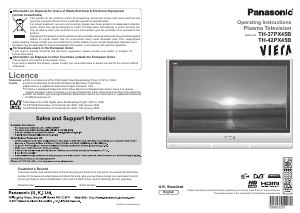 Handleiding Panasonic TH-42PX45B Viera Plasma televisie